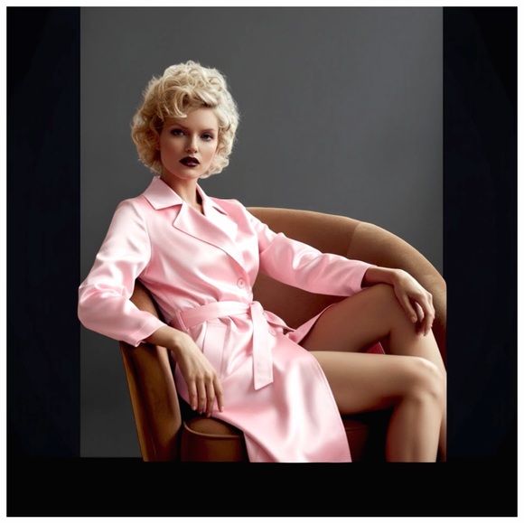 Votre Nom Women’s Statement Fall Trench. Pink. Size 4 - Picture 6 of 10